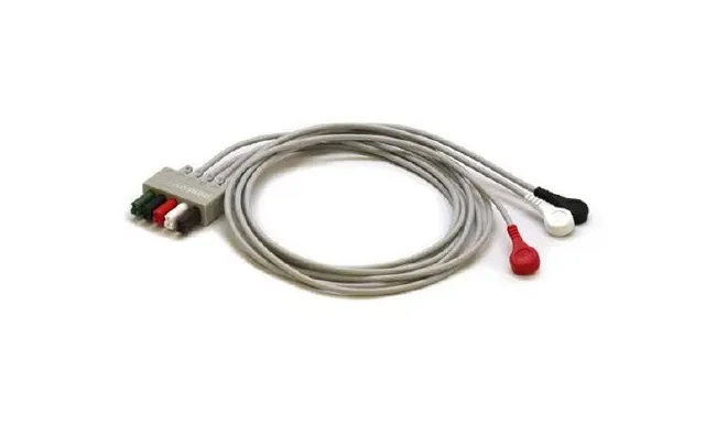 Mindray USA - 0010-30-42734 - 3 Lead Cable Snap  Adult/Pediatric For use with ECG System