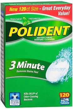 Glaxo Consumer Products - Polident - 31015805338 - Denture Cleaner Polident Mint Flavor