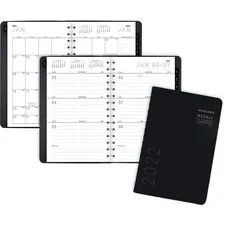 Ataglance - AAG70100X05 - Contemporary Weekly/Monthly Planner, Block, 8.5 X 5.5, Black Cover, 2021