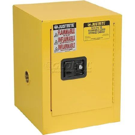 Global Industrial - Justrite - 440123 - Flammable Safety Cabinet Justrite Steel 1 Adjustable Shelf