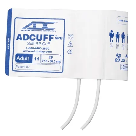 American Diagnostic - Adcuff - 8650-11A - Single Patient Use Blood Pressure Cuff and Bulb Adcuff 27.5 to 36.5 cm Arm Nylon Cuff Adult Cuff