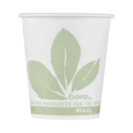RJ Schinner - Bare Eco-Forward - 44BB-JD110 - Co Bare Eco Forward Drinking Cup Bare Eco Forward 3 oz. Leaf Print Wax Coated Paper Disposable