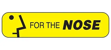 Health Care Logistics - Indeed - 2029 - Pre-printed Label Indeed Auxiliary Label Yellow Paper For The Nose Black Safety And Instructional 3/8 X 1-5/8 Inch
