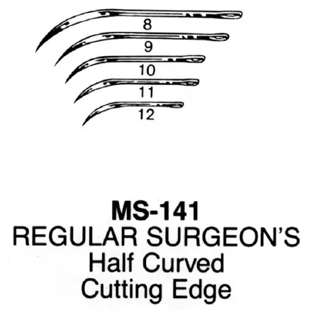 Integra Lifesciences - Integra Miltex - MS141-10 - Conventional Cutting Suture Needle Integra Miltex Regular Surgeon s Type Size 10 Needle Reusable