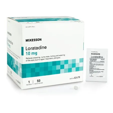 McKesson - 82478 - Allergy Relief 10 mg Strength Tablet 1 per Packet