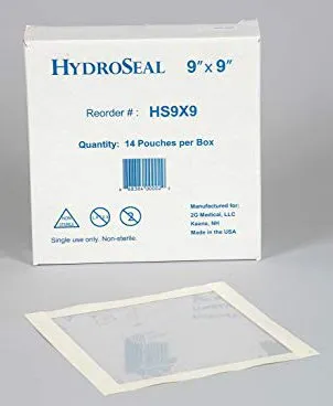 2G Medical - HS9X9 - HydroSeal IV Site Barrier Protector HydroSeal 9 X 9 Inch