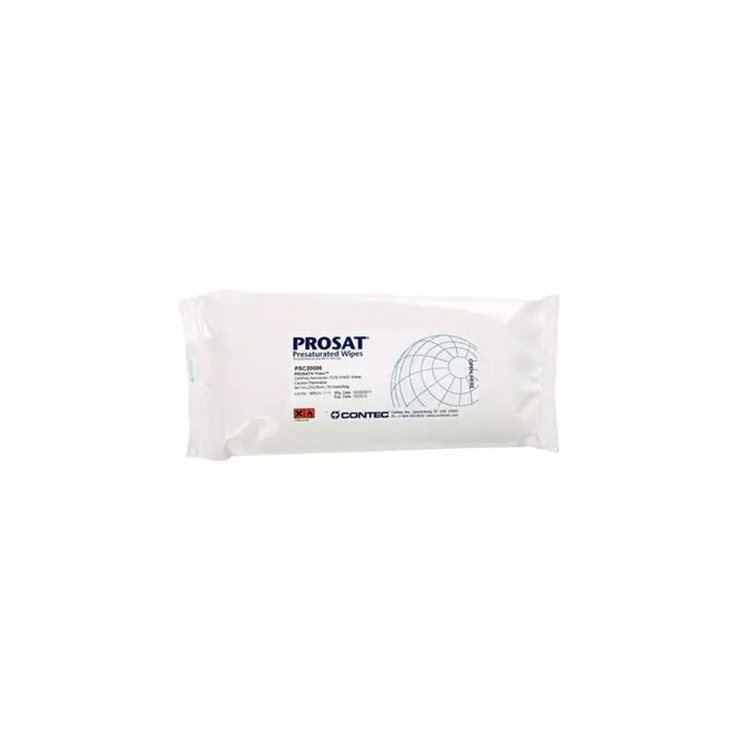 Contec - PROSAT Theta - PSC20006 - Prosat Theta Surface Disinfectant Cleaner Premoistened Cleanroom Manual Pull Wipe 50 Count Soft Pack Alcohol Scent Nonsterile