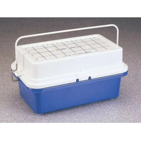 Thermo Scientific Nalge - 5115-0032 - Benchtop Cooler 5-3/4 X 6-2/5 X 9-2/3 Inch Blue Polycarbonate 32 Tube Cpacity
