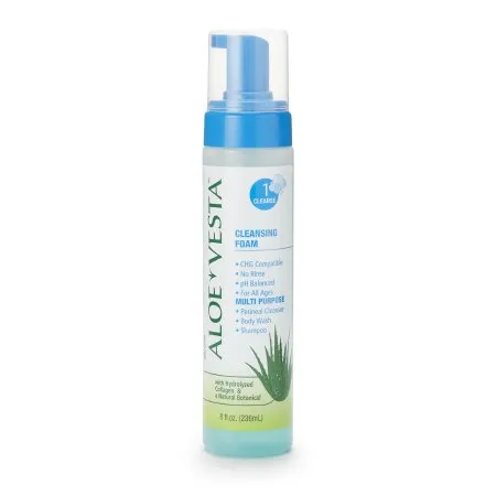 Medline - Aloe Vesta - 325208 -  Rinse Free Shampoo and Body Wash  8 oz. Pump Bottle Fresh Scent