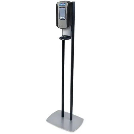 GOJO Industries - 7028-DS - Purell LTX-12&#153; Dispenser Floor Stand, Graphite with Chrome and Black Dispenser, 1/cs
