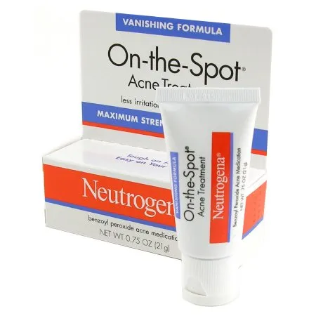 J&J - Neutrogena On the Spot - 70501001790 - Acne Treatment Neutrogena On the Spot 0.75 oz. Cream