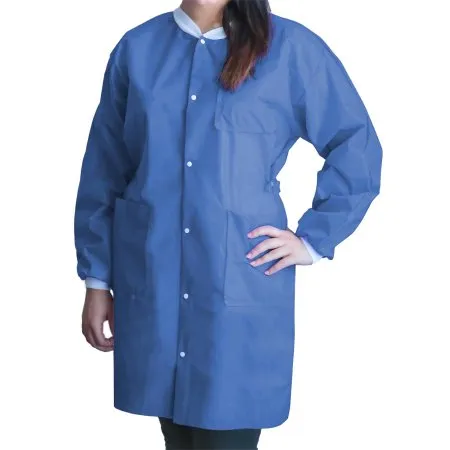 Dukal - UGC-6613-L - FitMe Lab Coats Large Medical Blue 10-bg