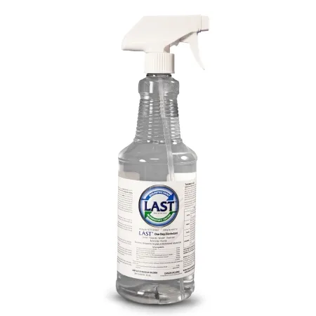 Florida Medical Sales - Last Microbiostatic - LAST-32 - Last Microbiostatic Surface Disinfectant Cleaner Bactericidal Manual Pump Liquid 32 Oz. Bottle Scented Nonsterile