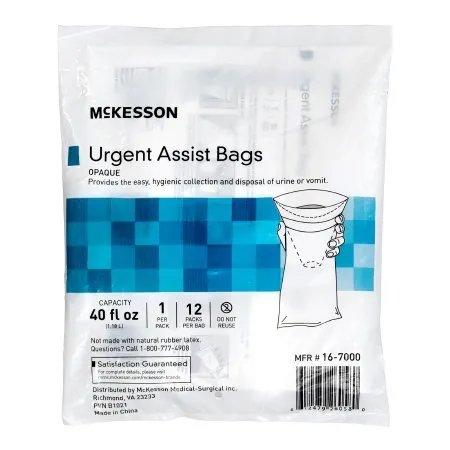 McKesson - 16-7000 - Emesis Bag 40 oz. White