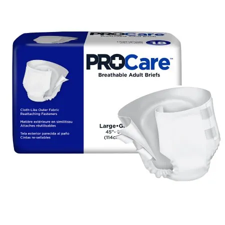 First Quality - CRB-013/2 - ProCare Adult Brief, Tab Closure, Large 45" 58", Heavy Absorbency REPLACES: FQCRB0131