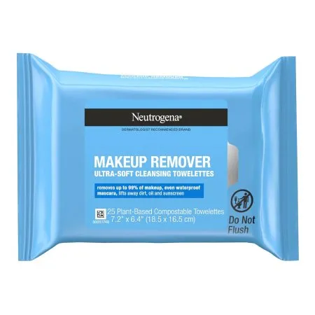J & J Sales - Neutrogena - 07050105105 - Makeup Remover Neutrogena Wipe Soft Pack Scented