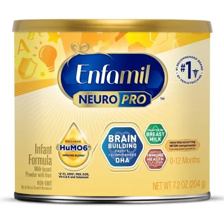 Mead Johnson - Enfamil Neuropro - 897229 - Infant Formula Enfamil Neuropro Unflavored 7.2 Oz. Can Powder Milk-Based