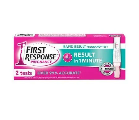 Church and Dwight - First Response - 02260090126 - Reproductive Health Test Kit First Response Hcg Pregnancy Test 2 Tests Clia Waived