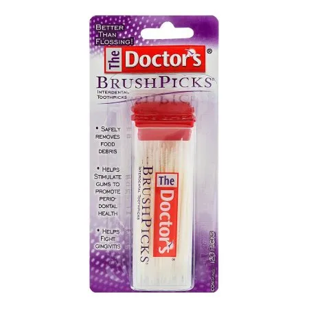 Prestige Medical - Doctor s BrushPicks - 04203741112 - Interdental Toothpick Doctor s Brushpicks Unflavored