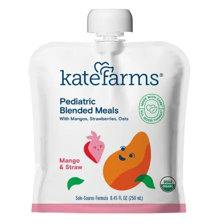 Kate Farms - 811112030751 - Kate Farms Pediatric Blended Meals, Mango & Strawberry, 8.45 Fl Oz (250 Ml)