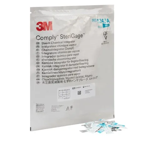 3M - Attest - From: 1243A To: 1243B -   Sterilization Chemical Integrator Strip Steam 2 Inch