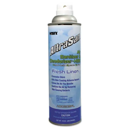 Misty - AMR-1037236EA - Altrasan Air Sanitizer And Deodorizer, Fresh Linen, 10 Oz Aerosol Spray