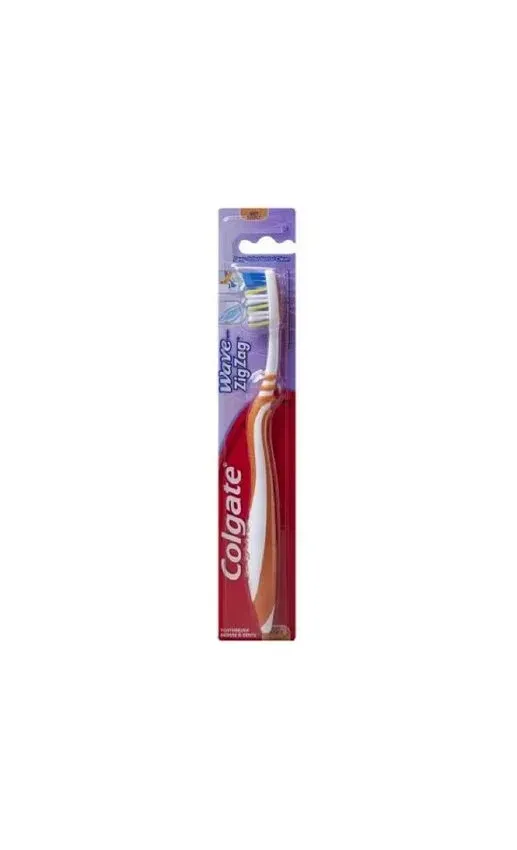 Colgate - Colgate Wave ZigZag - CN01375A - Toothbrush Colgate Wave ZigZag Orange Soft