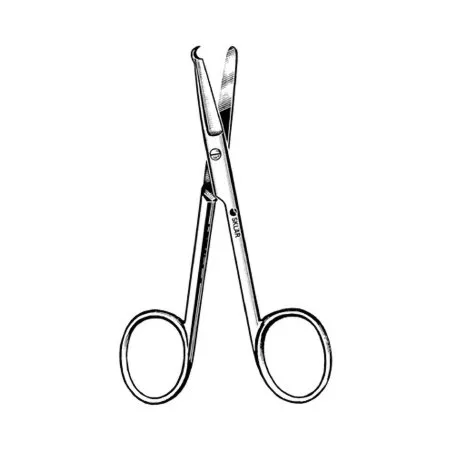 Sklar - 22-2835 - Suture Scissors Spencer 3 1/2 Inch Length OR Grade Stainless Steel NonSterile Finger Ring Handle Straight Blunt Tip / Blunt Tip