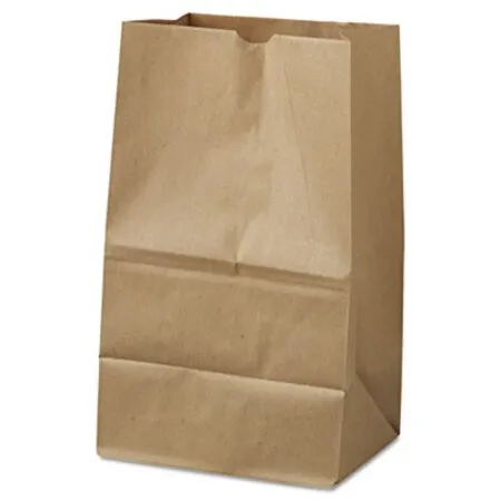 General - BAG-GK20S500 - Grocery Paper Bags, 40 Lb Capacity, 20 Squat, 8.25 X 5.94 X 13.38, Kraft, 500 Bags