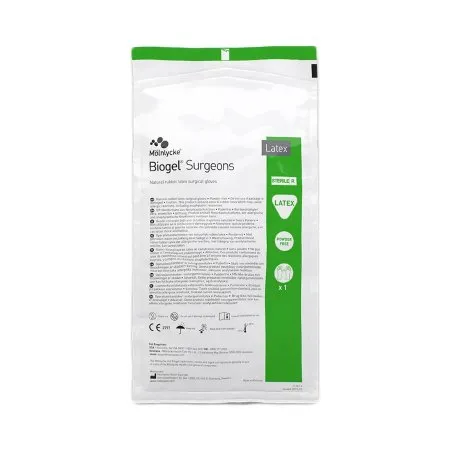 Molnlycke - Biogel Surgeons - 30460 - Surgical Glove Biogel Surgeons Size 6 Sterile Latex Standard Cuff Length Micro-Textured Straw Not Chemo Approved