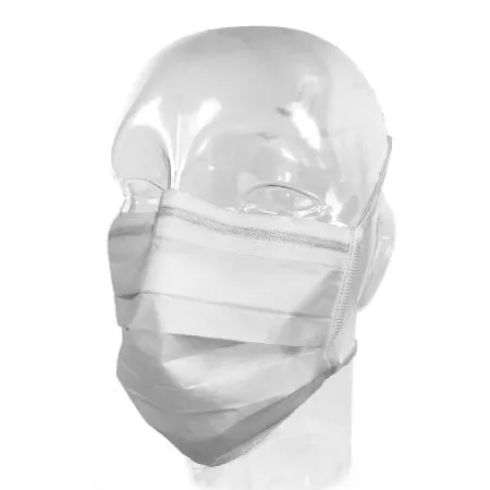Aspen Surgical - 65-3310 - Mask, Laser, w/ Stretch Knit Ties, White, 25/cs