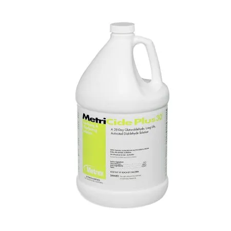 Metrex Research - MetriCide Plus 30 - 10-3200 -  Glutaraldehyde High Level Disinfectant  Activation Required Liquid 1 gal. Jug Max 28 Day Reuse