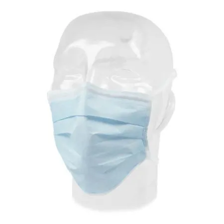Aspen Surgical - 65-3112 - Mask, Surgical, Comfort-Plus, w/ Stretch Knit Ties, Blue 25/cs