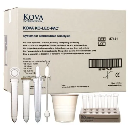 Alltrista Plastics - Kova Ko-Lec-Pac System Pack - 87141 - Urine Specimen Collection Kit Kova Ko-Lec-Pac System Pack 12 mL Plastic Cup / Tube
