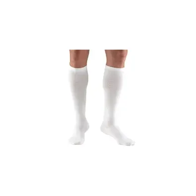 Truform - 1943WH-L - Mens Knee High Dress Sock-15-20 Gradient-White