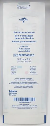 Medline - From: MPP100520GSZ To: MPP100525GSZ - Self-Seal Sterilization Pouch