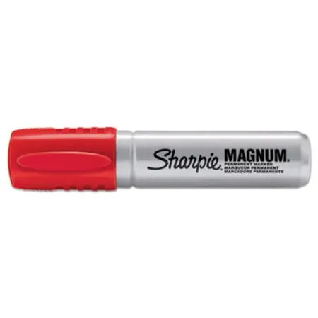 Sharpie - SAN-44002 - Magnum Permanent Marker, Broad Chisel Tip, Red