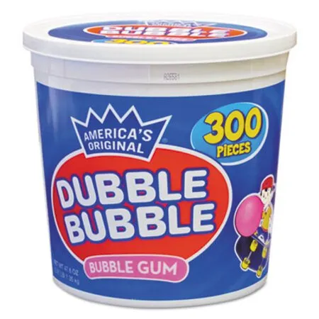 Dubble Bubble - TOO-16403 - Bubble Gum, Original Pink, 300/tub