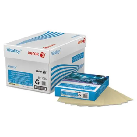 xerox - XER-3R11056 - Multipurpose Pastel Colored Paper, 20 Lb Bond Weight, 8.5 X 11, Ivory, 500/ream
