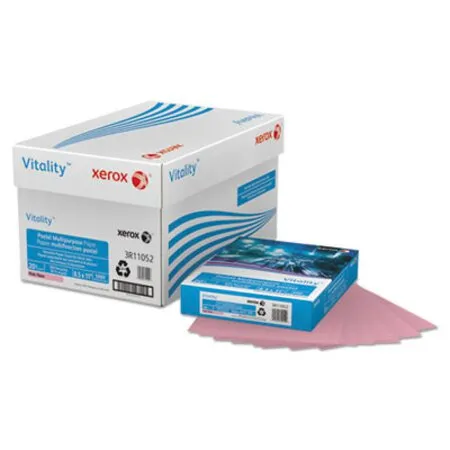 xerox - XER-3R11052 - Multipurpose Pastel Colored Paper, 20 Lb Bond Weight, 8.5 X 11, Pink, 500/ream