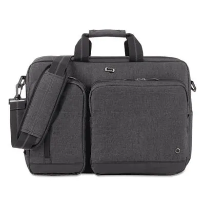 Solo - USL-UBN31010 - Urban Hybrid Briefcase, Fits Devices Up To 15.6, Polyester, 16.75 X 4 X 12, Gray