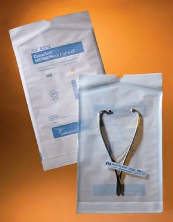 Cardinal - From: 92308 To: 92713 - Sterilization Pouch Ethylene Oxide (EO) Gas / Steam 5 1/4 X 10 Inch Transparent / White Self Seal Paper / Film