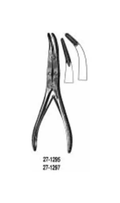 Integra Lifesciences - 27-1295 - Bone Rongeur Kleinert-kutz Slightly Curved Jaws Double Spring Plier Type Handle 2 X 13 Mm Bite, 6 Inch L