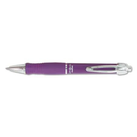 zebra - GR8 - ZEB-42680 - Gr8 Gel Pen, Retractable, Medium 0.7 Mm, Violet Ink, Violet/silver Barrel, 12/pack