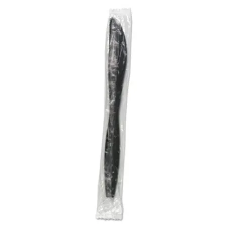 Boardwalk - BWK-KNIHWPPBIW - Heavyweight Wrapped Polypropylene Cutlery, Knife, Black, 1,000/carton