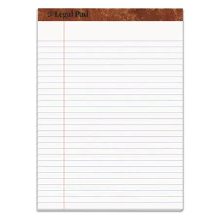 TOPS - TOP-75330 - the Legal Pad Ruled Perforated Pads, Wide/legal Rule, 50 White 8.5 X 11.75 Sheets