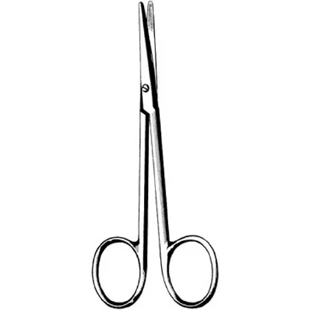 Sklar - Merit - 97-360 - Strabismus Scissors Merit 4-1/2 Inch Length Office Grade Stainless Steel Finger Ring Handle Straight Sharp Tip / Sharp Tip