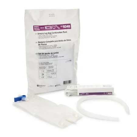 Hollister - 9348 - Urinary Leg Bag Anti Reflux Valve Sterile Fluid Path 19 oz. Vinyl