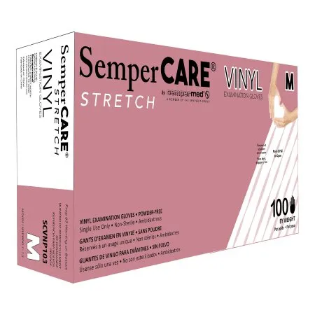 Sempermed - SCVNP103 - Sempercare Vinyl Exam Gloves Powder Free