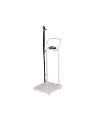 Global Industrial - Brecknell - 423018 - Column Scale With Height Rod Brecknell Lcd Display 660 Lbs. Capacity White Ac Adapter / Battery Operated